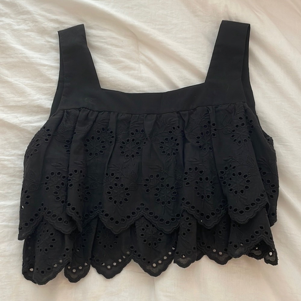 zara black top